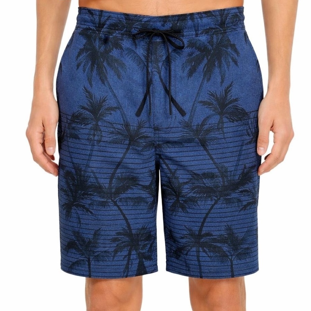Kirkland Signature Men's M Swim Shorts Blue H1176